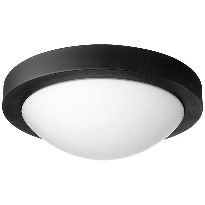 Image 1 Quorum International 13" Textured Black Ceiling Mount