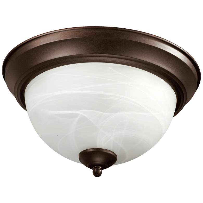 Image 1 Quorum International 15" Oiled Bronze Ceiling Mount