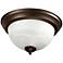 Quorum International 15" Oiled Bronze Ceiling Mount