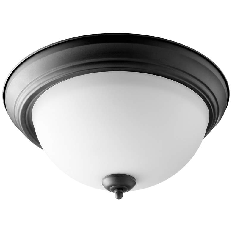 Image 1 Quorum International 15" Textured Black Ceiling Mount