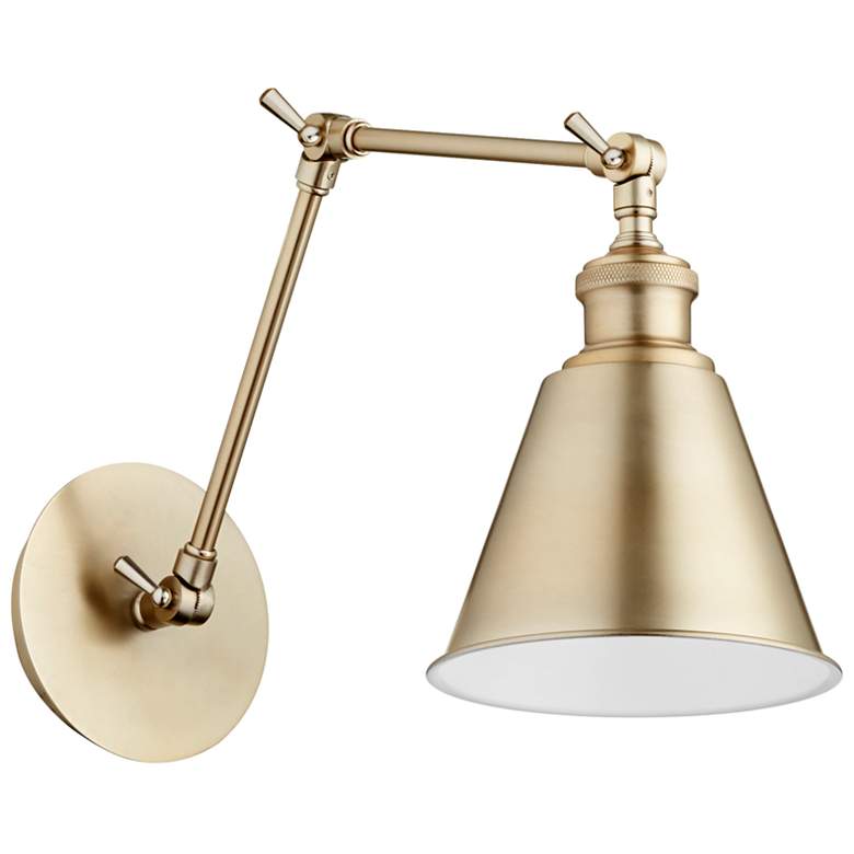 Image 1 Quorum International 1LT Mid Century Modern AGB Wall Sconce