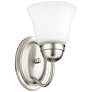 Quorum International 1LT Satin Nickel Wall Mount
