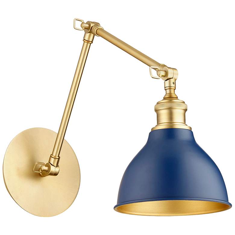 Image 1 Quorum International 1LT Two-Toned Blue/AGB Wall Mount