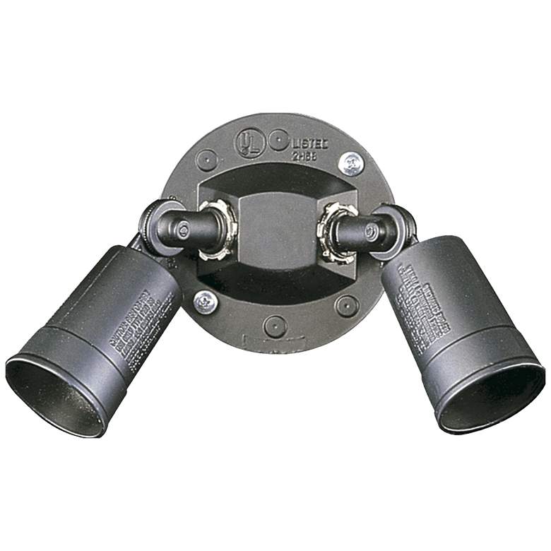 Image 1 Quorum International 2LT Black Outdoor Wall Light