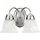 Quorum International 2LT Faux Alab Satin Nickel Wall Mount