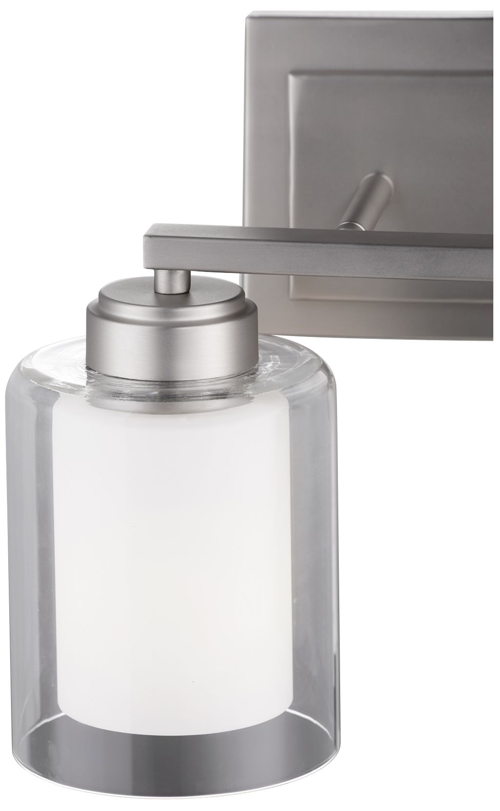 Image 2 Quorum International 2LT Satin Nickel Clear Opal Vanity Light more views