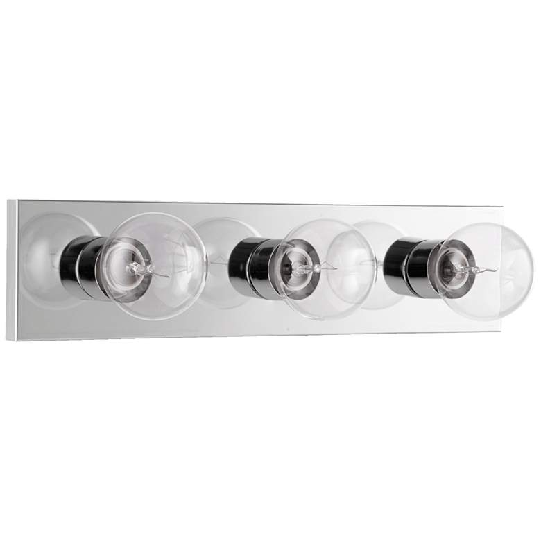 Image 1 Quorum International 3LT Chrome Strip Vanity Light