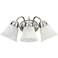 Quorum International 3LT Faux Alab Satin Nickel Wall Mount