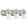 Quorum International 3LT Satin Nickel w Opal Glass Vanity Light