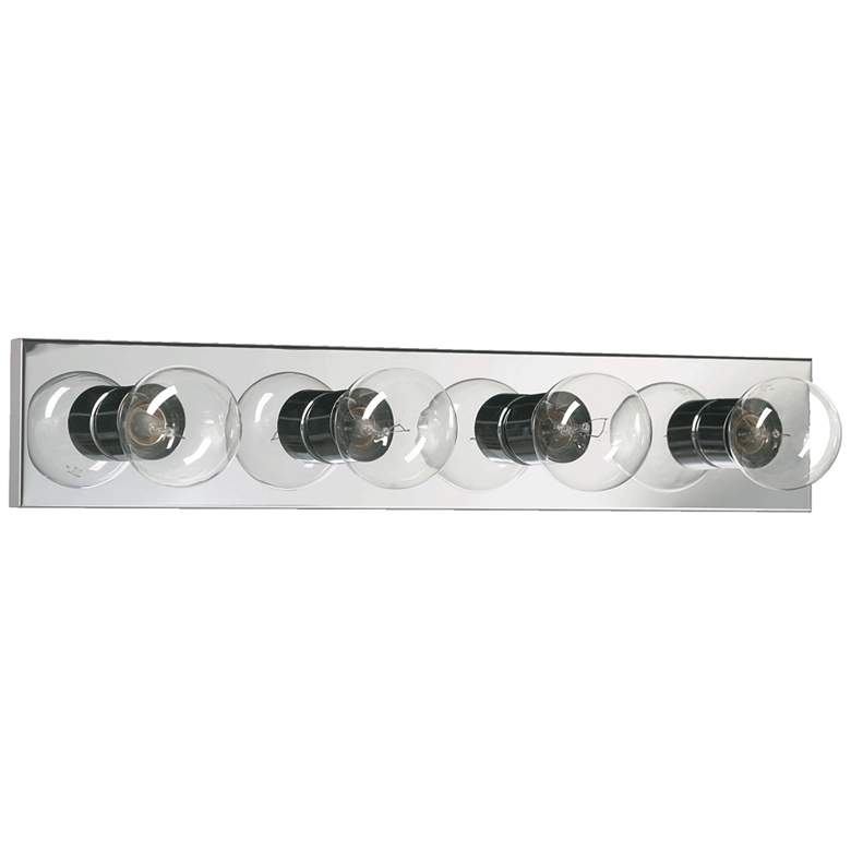 Image 1 Quorum International 4LT Chrome Strip Vanity Light