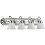 Quorum International 4LT Chrome Vanity Light