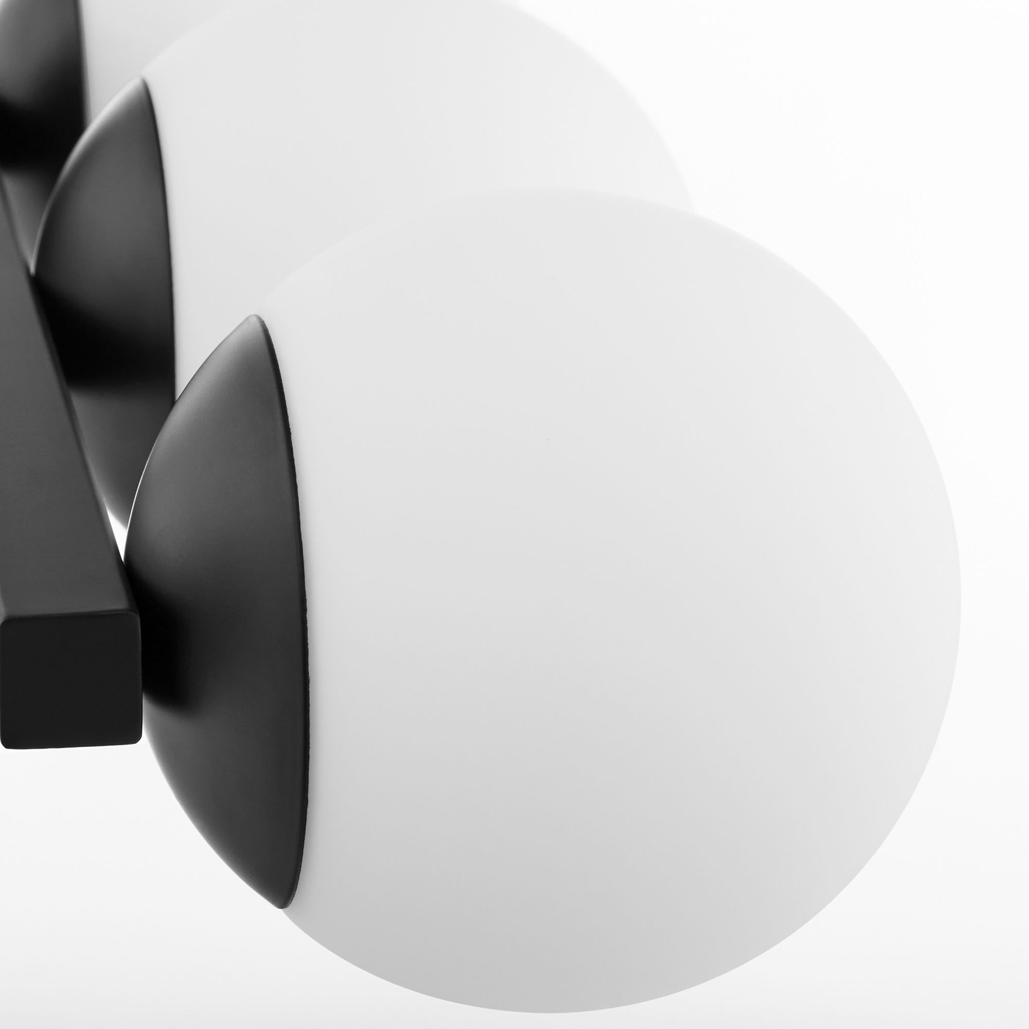 Image 4 Quorum International 4LT Matte Black Globe Vanity Light more views