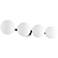 Quorum International 4LT Satin Nickel Globe Vanity Light