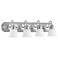 Quorum International 4LT Satin Nickel w Satin Opal Glass Vanity Light