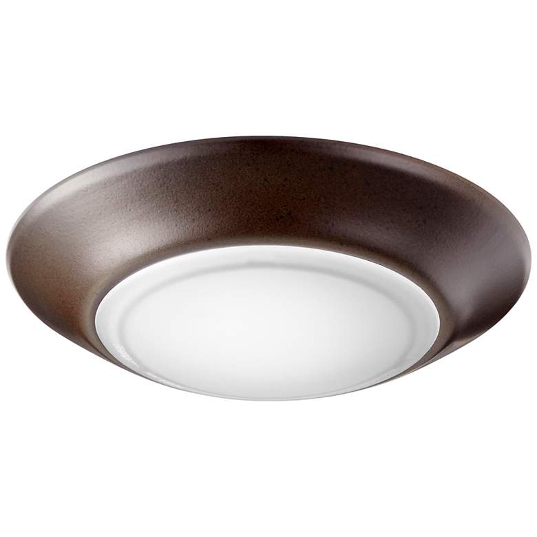 Image 1 Quorum International 6" Oiled Bronze LED WET Ceiling Mount