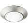 Quorum International 6" Satin Nickel LED WET Ceiling Mount