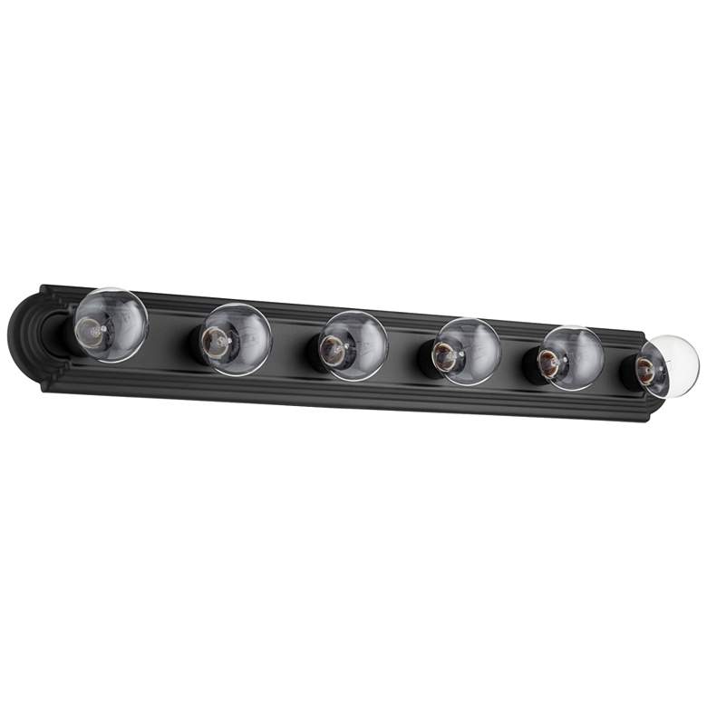 Image 1 Quorum International 6LT Textured Black Vanity Light