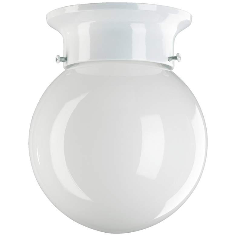 Image 1 Quorum International 7" White Ball Ceiling Mount