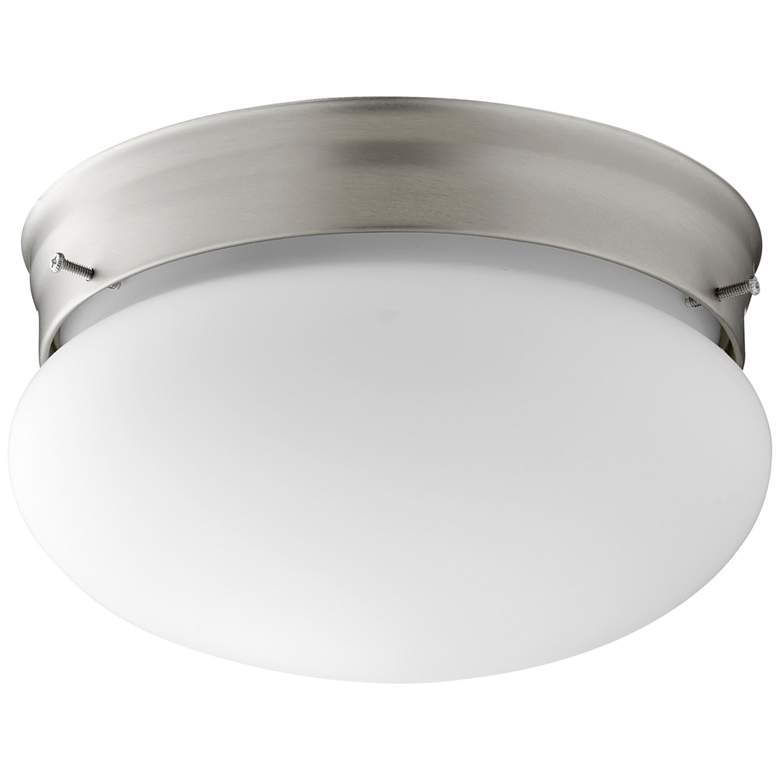 Image 1 Quorum International 8" Satin Nickel Ceiling Mount