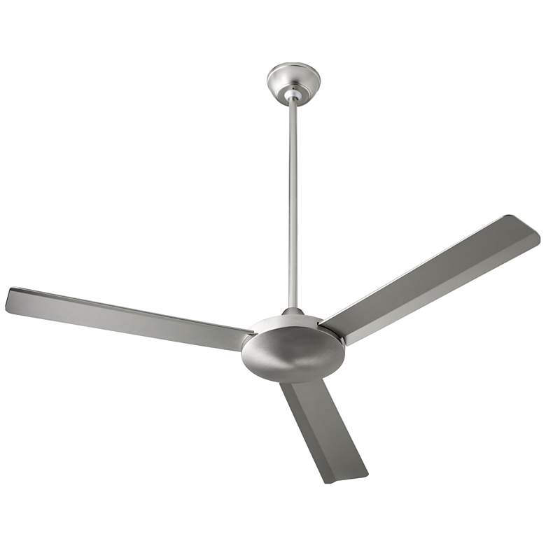 Image 1 Quorum International Aerovon 52" Satin Nickel LED Damp Ceiling Fan