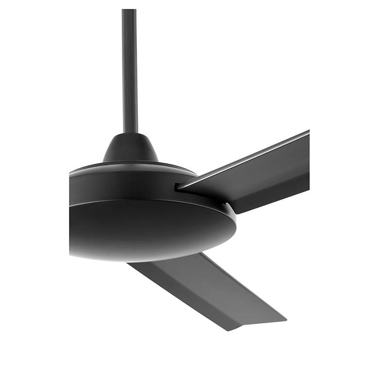 Image 2 Quorum International Aerovon 60" Matte Black Damp Ceiling Fan more views