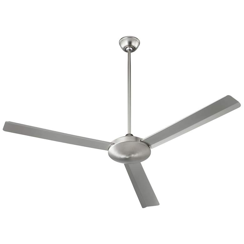 Image 1 Quorum International Aerovon 60" Satin Nickel Damp Ceiling Fan