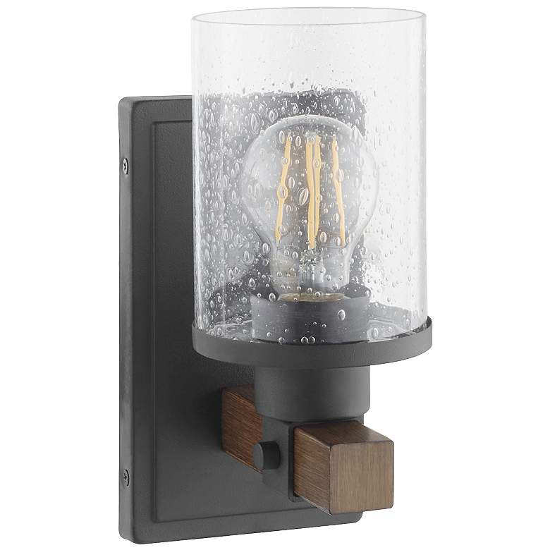 Image 1 Quorum International Alpine 1LT Textured Black Wall Mount