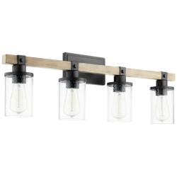 Quorum International Alpine 2LT Textured Black Vanity Light
