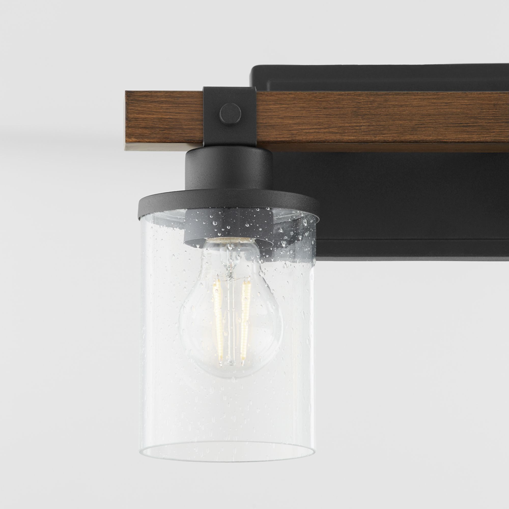 Image 4 Quorum International Alpine 3LT Textured Black Vanity Light more views