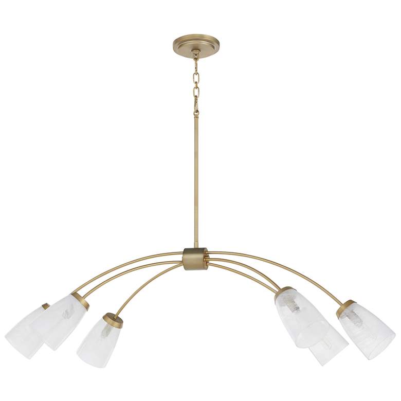 Image 1 Quorum International Arpeggio 6LT Aged Brass Chandelier