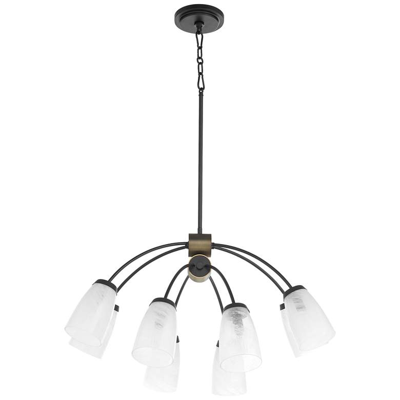 Image 1 Quorum International Arpeggio 8LT Matte Black Chandelier