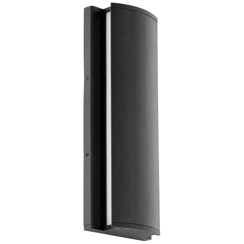 Image 1 Quorum International Artemis 16" Textured Black Wall Sconce