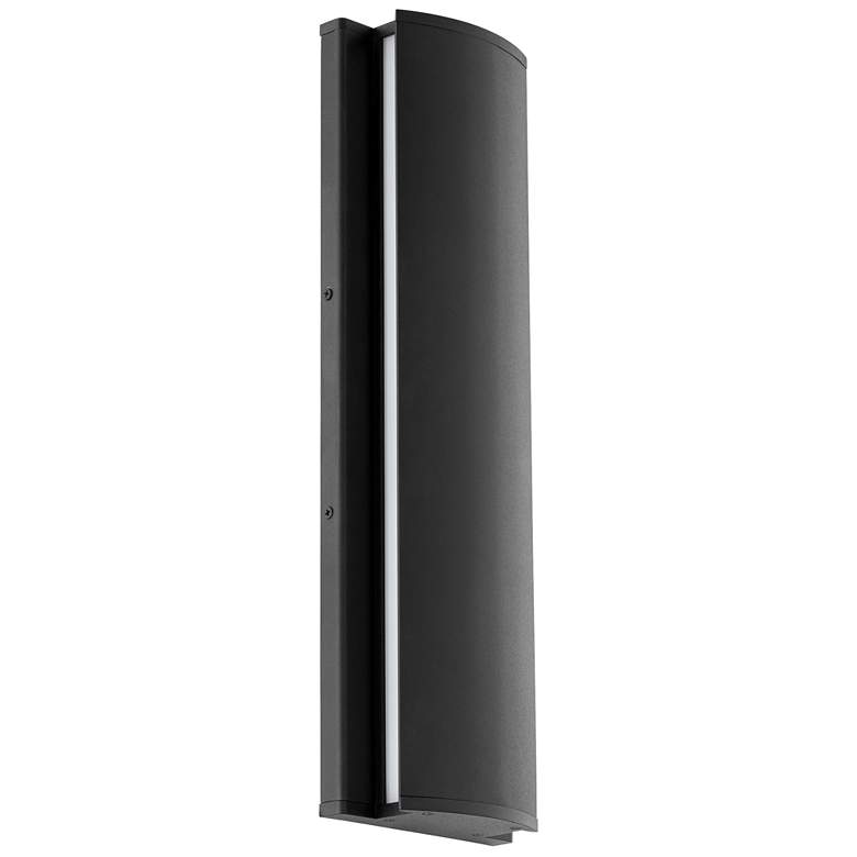 Image 1 Quorum International Artemis 20" Texture Black Wall Sconce