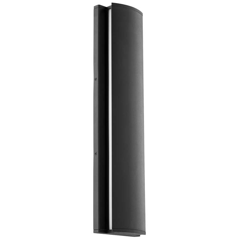 Image 1 Quorum International Artemis 24" Texture Black Wall Sconce