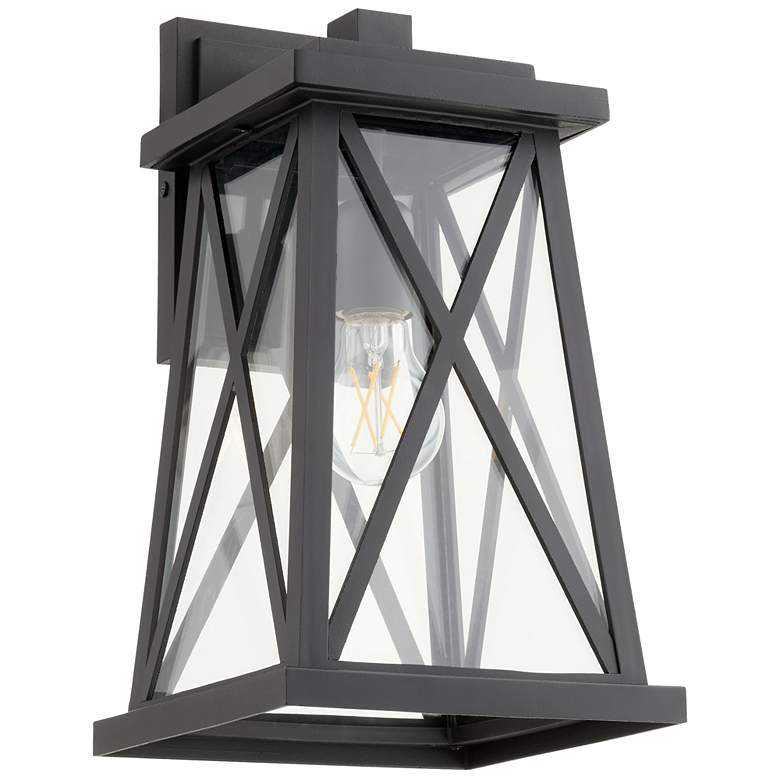 Image 1 Quorum International Artesno 14" Textured Black Wall Lantern
