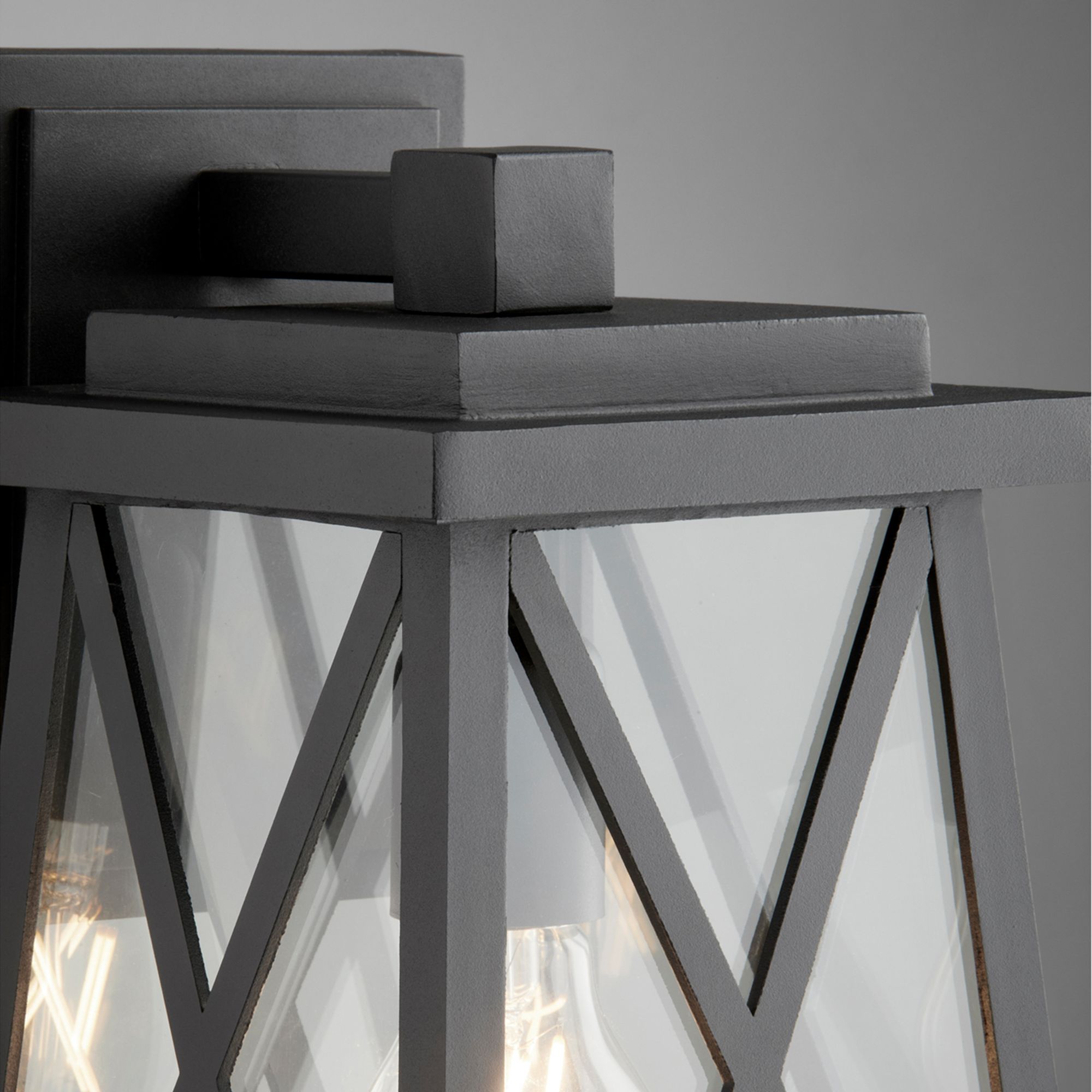 Image 4 Quorum International Artesno 14" Textured Black Wall Lantern more views