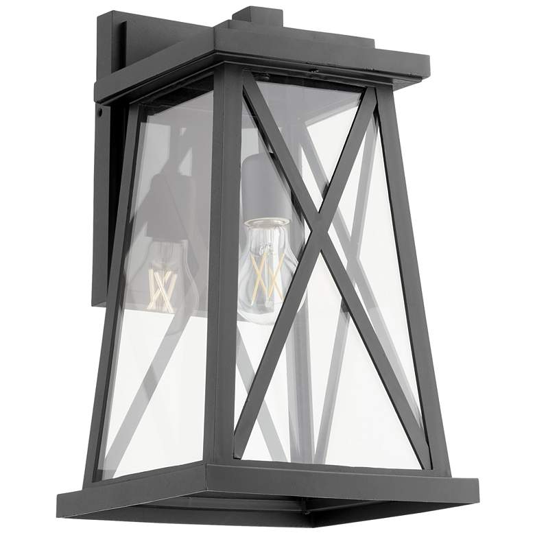 Image 1 Quorum International Artesno 16" Textured Black Wall Lantern