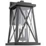Quorum International Artesno 22" Textured Black Wall Lantern