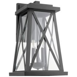 Quorum International Artesno 22" Textured Black Wall Lantern