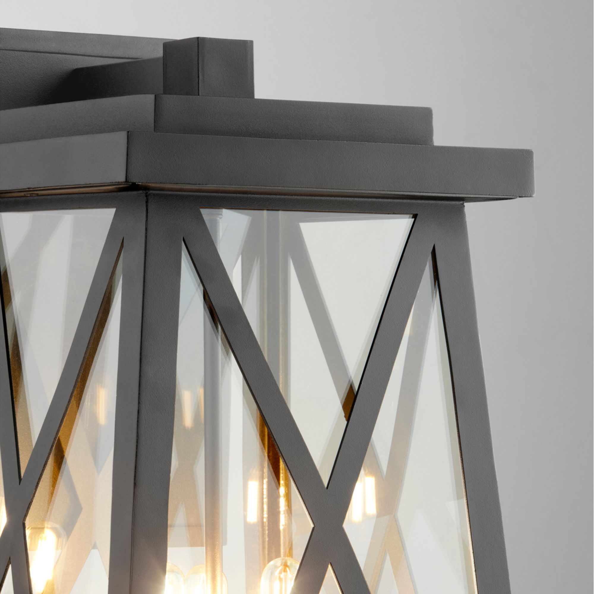 Image 4 Quorum International Artesno 22" Textured Black Wall Lantern more views