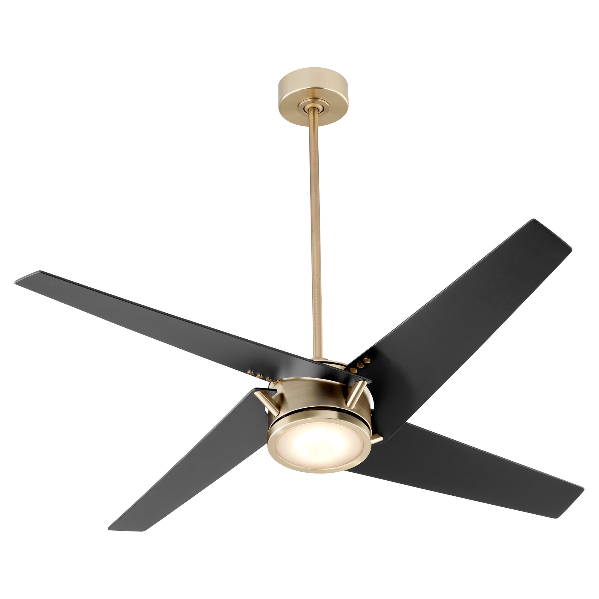 Image 3 Quorum International Axis 54" Aged Brass Ceiling Fan more views