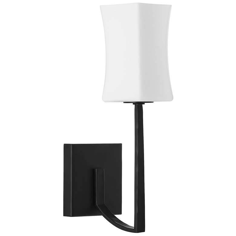 Image 1 Quorum International Ayala 1LT Matte Black Wall Mount