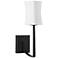 Quorum International Ayala 1LT Matte Black Wall Mount