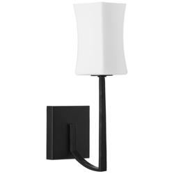 Quorum International Ayala 1LT Matte Black Wall Mount