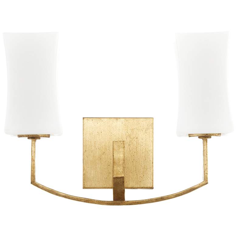 Image 1 Quorum International Ayala 2LT Gold Leaf Wall Mount