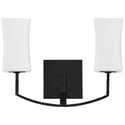 Quorum International Ayala 2LT Matte Black Wall Mount
