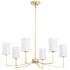 Quorum International Ayala 6LT Gold Leaf Chandelier