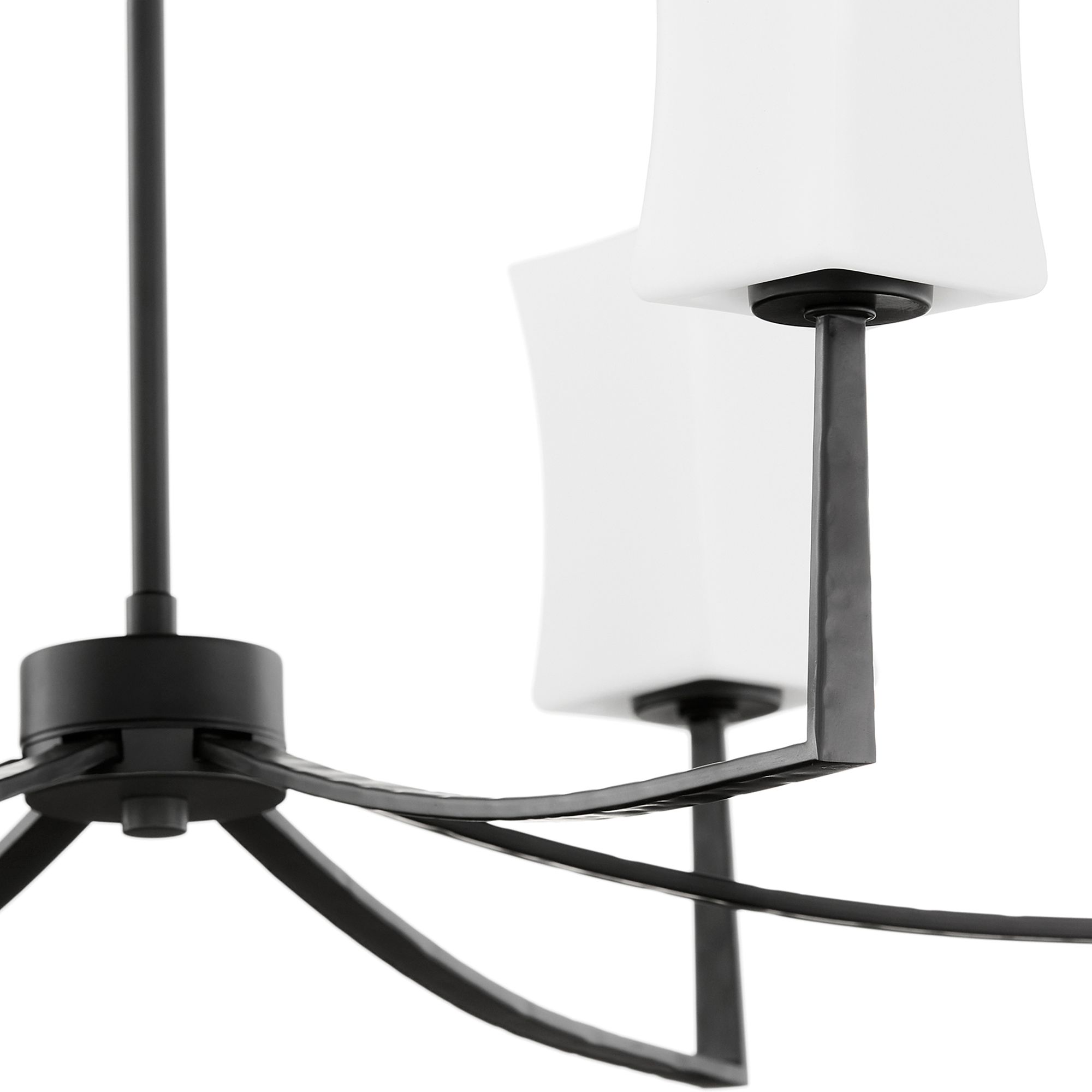 Image 4 Quorum International Ayala 6LT Matte Black Chandelier more views