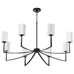 Quorum International Ayala 8LT Matte Black Chandelier