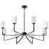 Quorum International Ayala 8LT Matte Black Chandelier